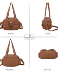 Vintage Y2k Multi-Pocket Shoulder Bag