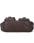 Vintage Studded Multi-Pocket PU Shoulder Bag