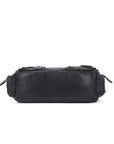 Buckle-Detail Convertible Multi-Pocket Shoulder Bag