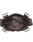 Vintage Studded Multi-Pocket PU Shoulder Bag
