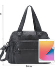 East-West Utility Shoulder Tote Bag with Adjustable Strap