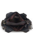 Retro Utility Multi-Pocket PU Leather Crossbody Bag