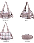 Vintage Spacious Crossbody Bag with Shoulder Carry