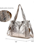 Leopard Print Shopper Shoulder Bag with Detachable Strap