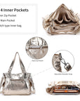 Leopard Print Shopper Shoulder Bag with Detachable Strap