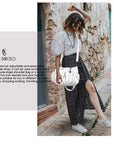 Vintage Multi-Pocket Crescent Hobo Bag
