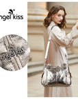 Leopard Print Shopper Shoulder Bag with Detachable Strap