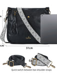Boho Woven-Strap Tassel Shoulder & Crossbody Bag