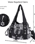 Leopard Rock-Chic Studded Hobo Shoulder Bag