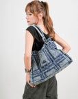 Rock-Chic Studded Tote Shoulder Bag
