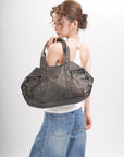 Large-Capacity Multi-Pocket Convertible Satchel Shoulder/Crossbody Bag