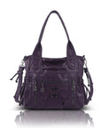 Vintage Multi-Pocket Organiser Shoulder Bag
