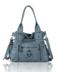 Vintage Multi-Pocket Organiser Shoulder Bag