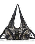 Leopard Multi-Pocket Hobo Shoulder Bag