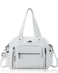 East-West Utility Shoulder Tote Bag with Adjustable Strap