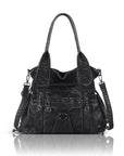 Vintage Multi-Pocket Organiser Shoulder Bag