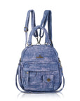 Convertible Denim Mini Backpack Purse