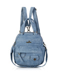 Convertible Denim Mini Backpack Purse