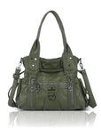 Vintage Multi-Pocket Organiser Shoulder Bag