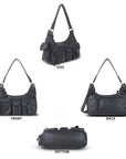 Multi-Pocket Underarm Shoulder Tote Bag