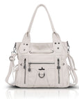Vintage Multi-Pocket Organiser Shoulder Bag