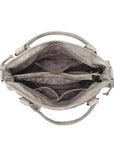 Studded Utility Multi-Pocket Horizontal Tote Shoulder Bag