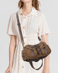 Relaxed Multi-Pocket Hobo Shoulder Bag