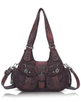 Relaxed Multi-Pocket Hobo Shoulder Bag