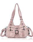 Relaxed Multi-Pocket Hobo Shoulder Bag