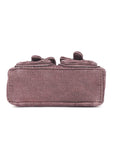 Multi-Pocket Denim Baguette Shoulder Bag