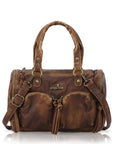 Washed Multi-Pocket Mini Bowling Bag