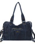 Vintage Large-Capacity Multi-Pocket Shoulder Tote Bag