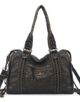 Vintage Large-Capacity Multi-Pocket Shoulder Tote Bag