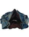 Studded Buckle Hobo Shoulder Bag