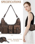 Multi-Pocket Underarm Shoulder Tote Bag