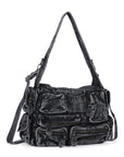 Washed Denim Y2K Multi-Pocket Tote Bag