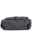 Washed Denim Y2K Multi-Pocket Tote Bag