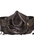 Layered-Pocket Utility Satchel Shoulder Bag