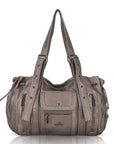 Vintage Multi-Pocket Bowling Shoulder Bag