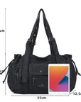 Vintage Multi-Pocket Bowling Shoulder Bag