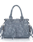 Textured Utility Multi-Pocket Satchel Bag