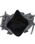 Textured Utility Multi-Pocket Satchel Bag