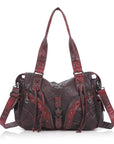 Shoulder Bag – Vintage Multi-Pocket Studded Moto Style
