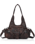 Vintage Multi-Pocket Hobo Bag for Women