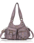 Vintage Y2K Utility Multi-Pocket Hobo Shoulder Bag