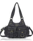 Vintage Y2K Utility Multi-Pocket Hobo Shoulder Bag