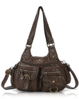 Vintage Y2K Utility Multi-Pocket Hobo Shoulder Bag