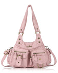 Vintage Y2K Utility Multi-Pocket Hobo Shoulder Bag