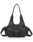Y2K Ring-Detail East-West Shoulder & Crossbody Bag
