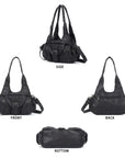 Y2K Ring-Detail East-West Shoulder & Crossbody Bag